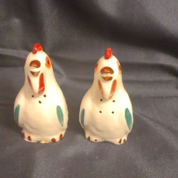 VINTAGE salt & pepper shakers Chicken/r… - Picture 1 of 10